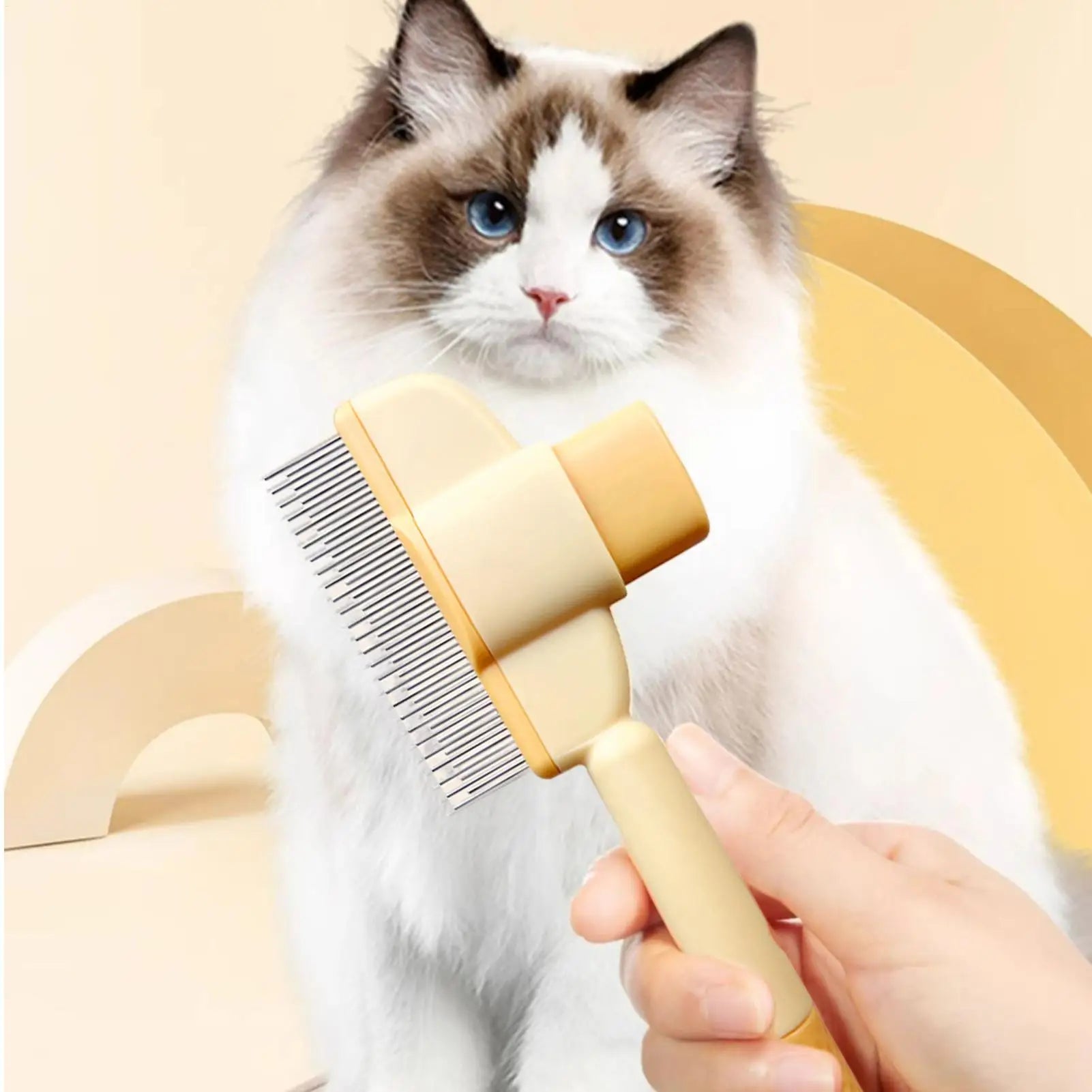 Brosse Anti-Poils Pawfect™ avec Bouton Éjecteur