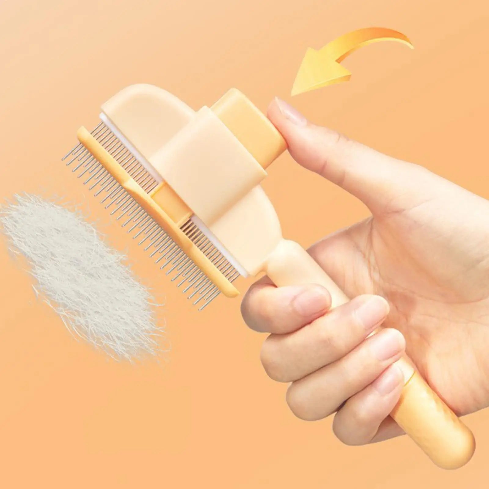 Brosse Anti-Poils Pawfect™ avec Bouton Éjecteur