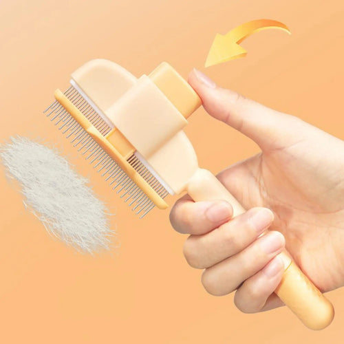 Brosse Anti-Poils Pawfect™ avec Bouton Éjecteur