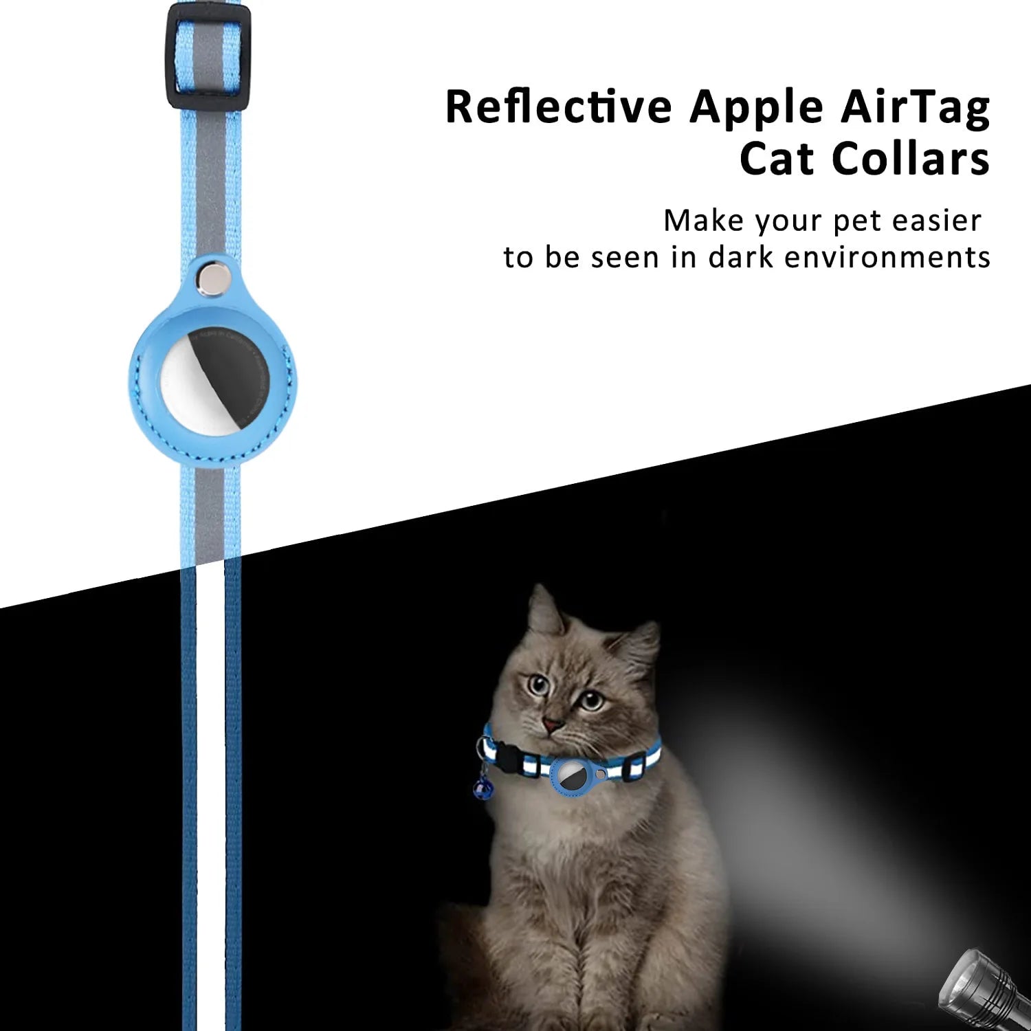 Collier Réfléchissant Pawfect™ avec Support pour AirTag